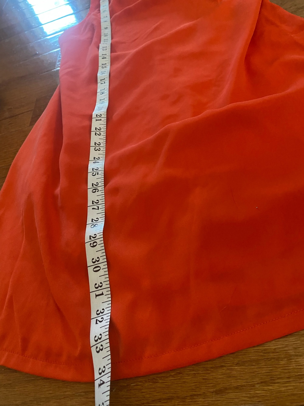 NWOT Lulus Orange Open Back Scarf Bow Shift Mini Dress Size Medium - Picture 10 of 10